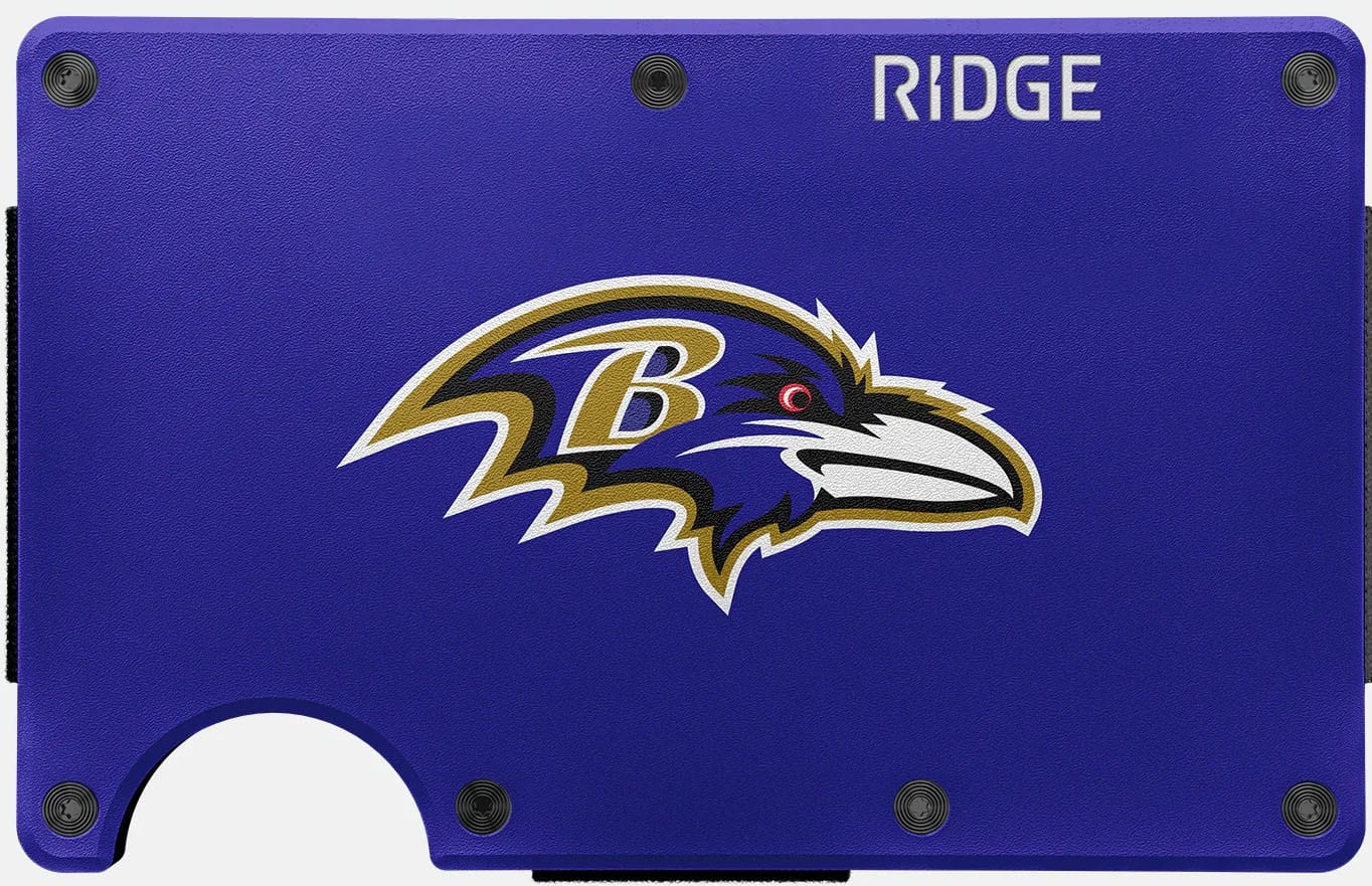 The Ridge Wallet - NFL Wallet Baltimore Ravens - Purple - Front_Zoom