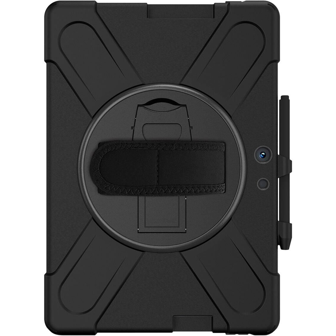 Front. SaharaCase - Protection Hand Strap Series Case for Microsoft Surface Pro X 2021 - Black.