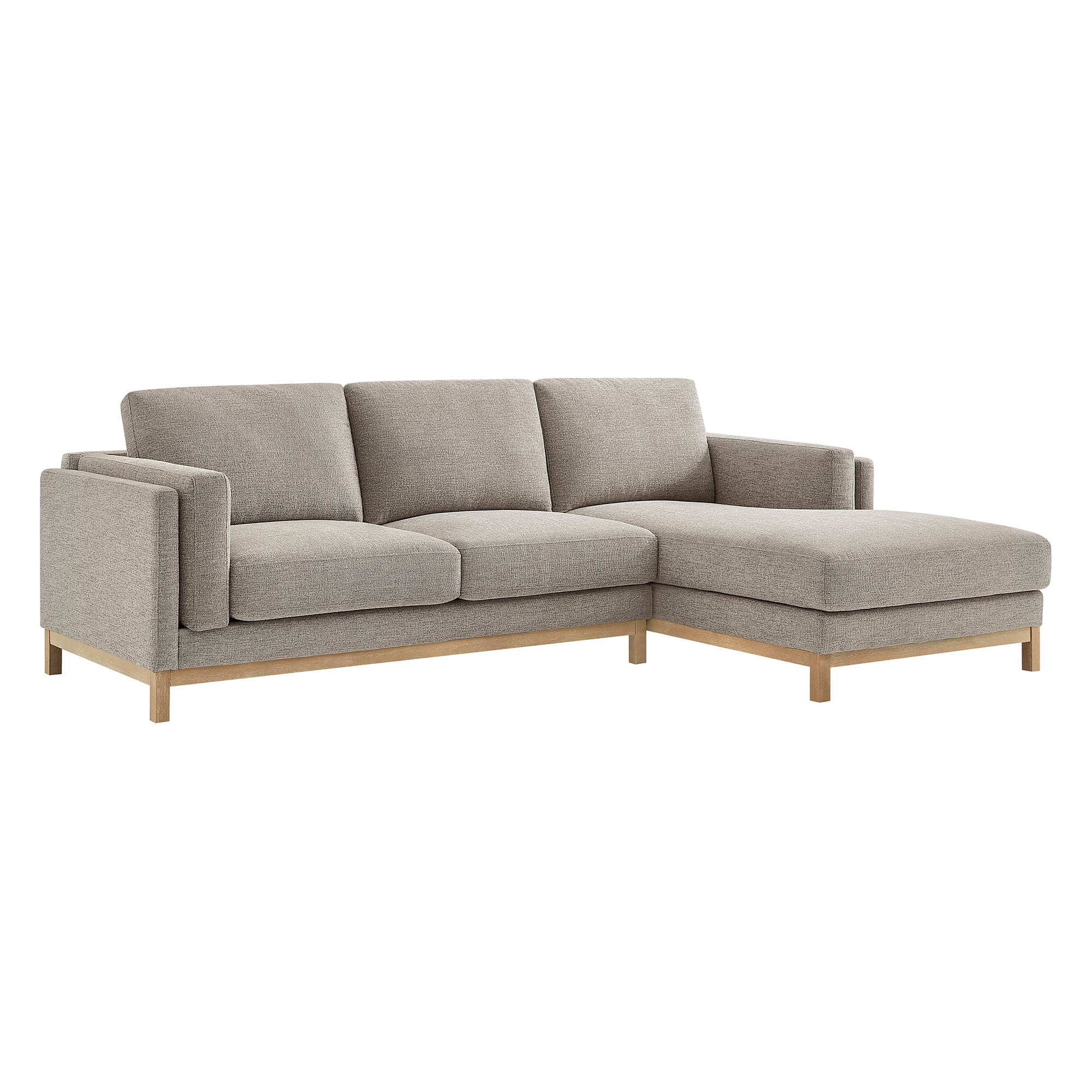 Roscoe Right-Facing Fabric Sectional Sofa with Chaise by Modway - Pewter price history on PriceWatchPro