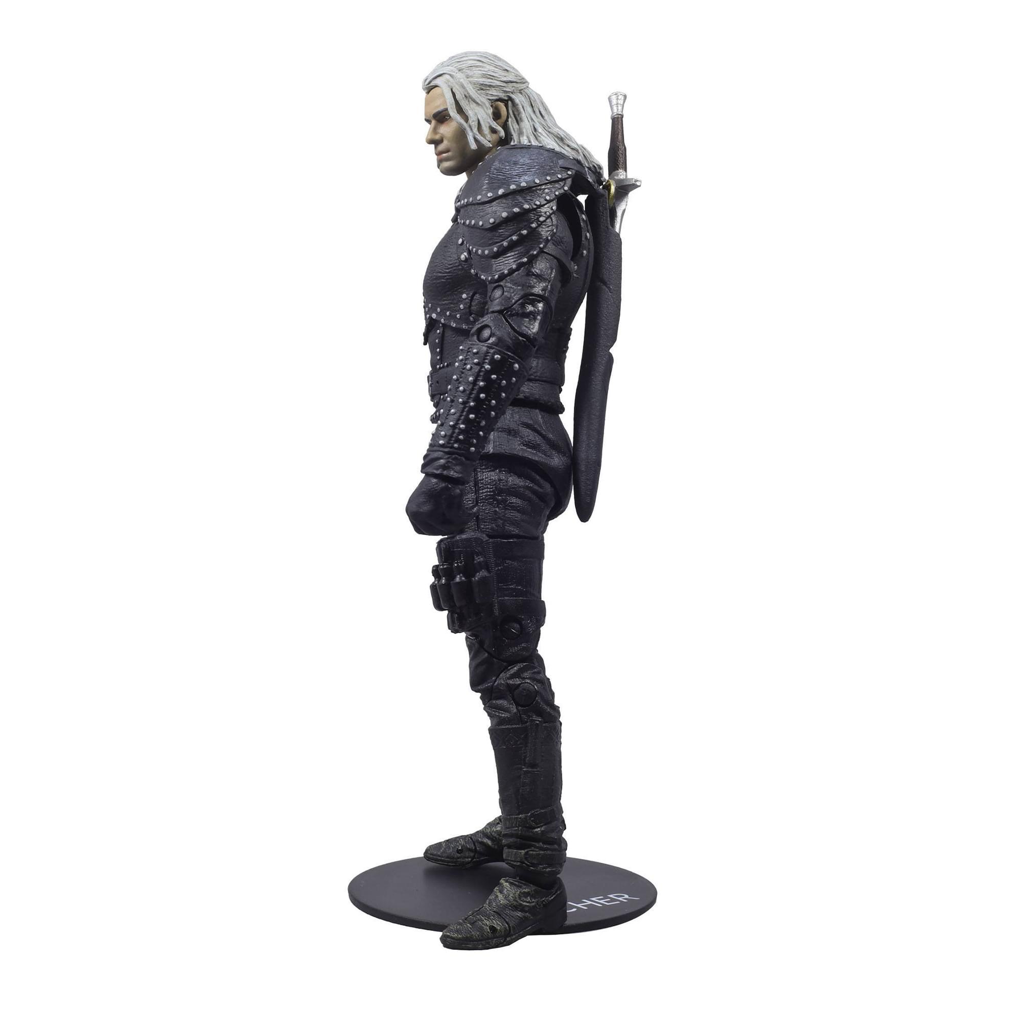 Alt View 2. CroJack Capital - The Witcher Netflix 7-Inch Scale Action Figure | Geralt of Rivia - Black.