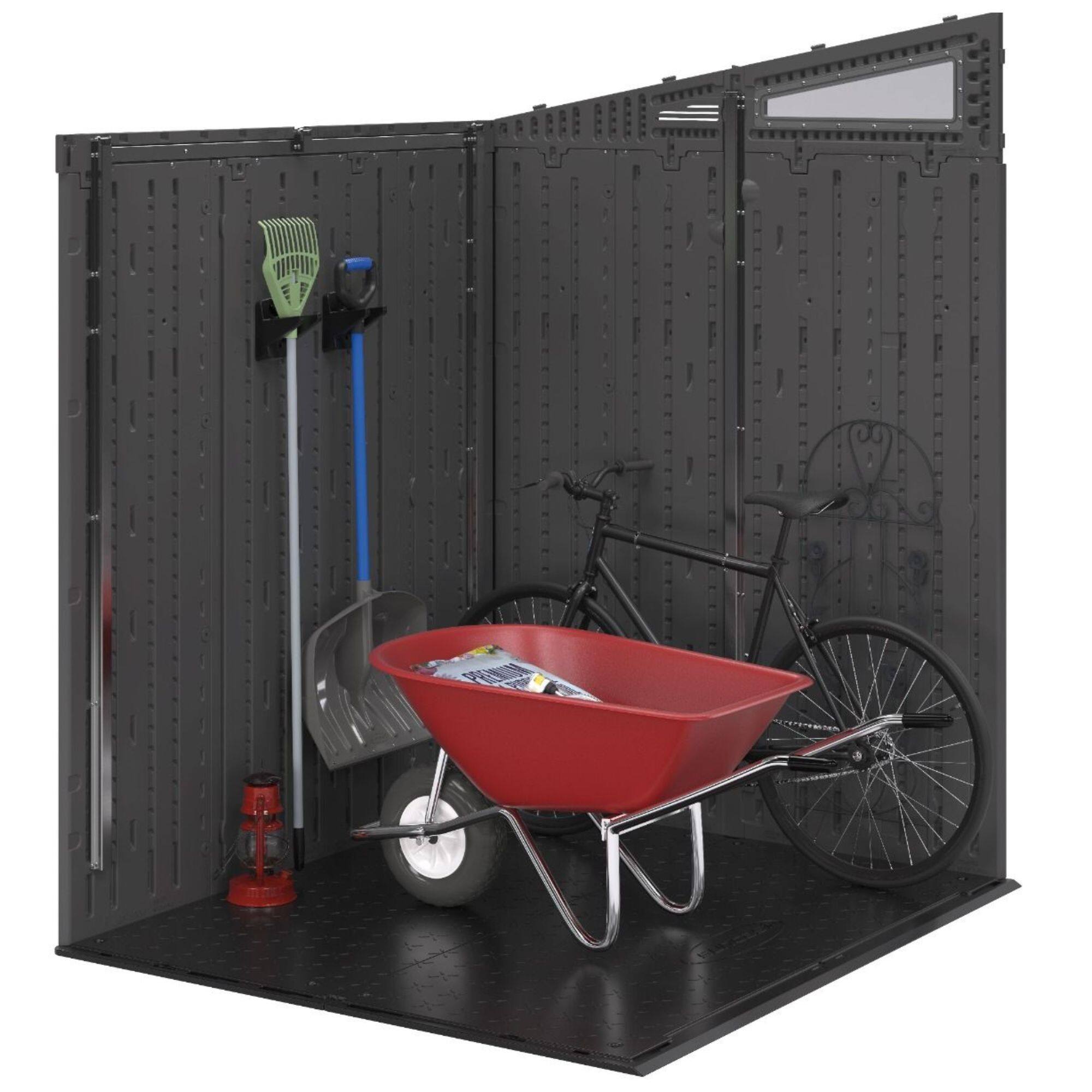 Alt View 10. Suncast - Suncast 2 Pack Compact Wall Mount Tool Organizer Hook Storage Hanger Rack, Black - Black.