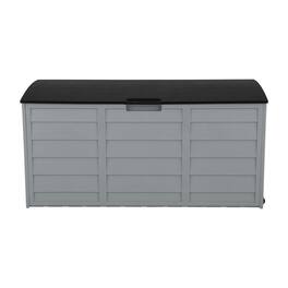 Winado - Garden Storage Deck Box 75 GAL Outdoor Tool Case Cushion Organizer with Wheels - Black