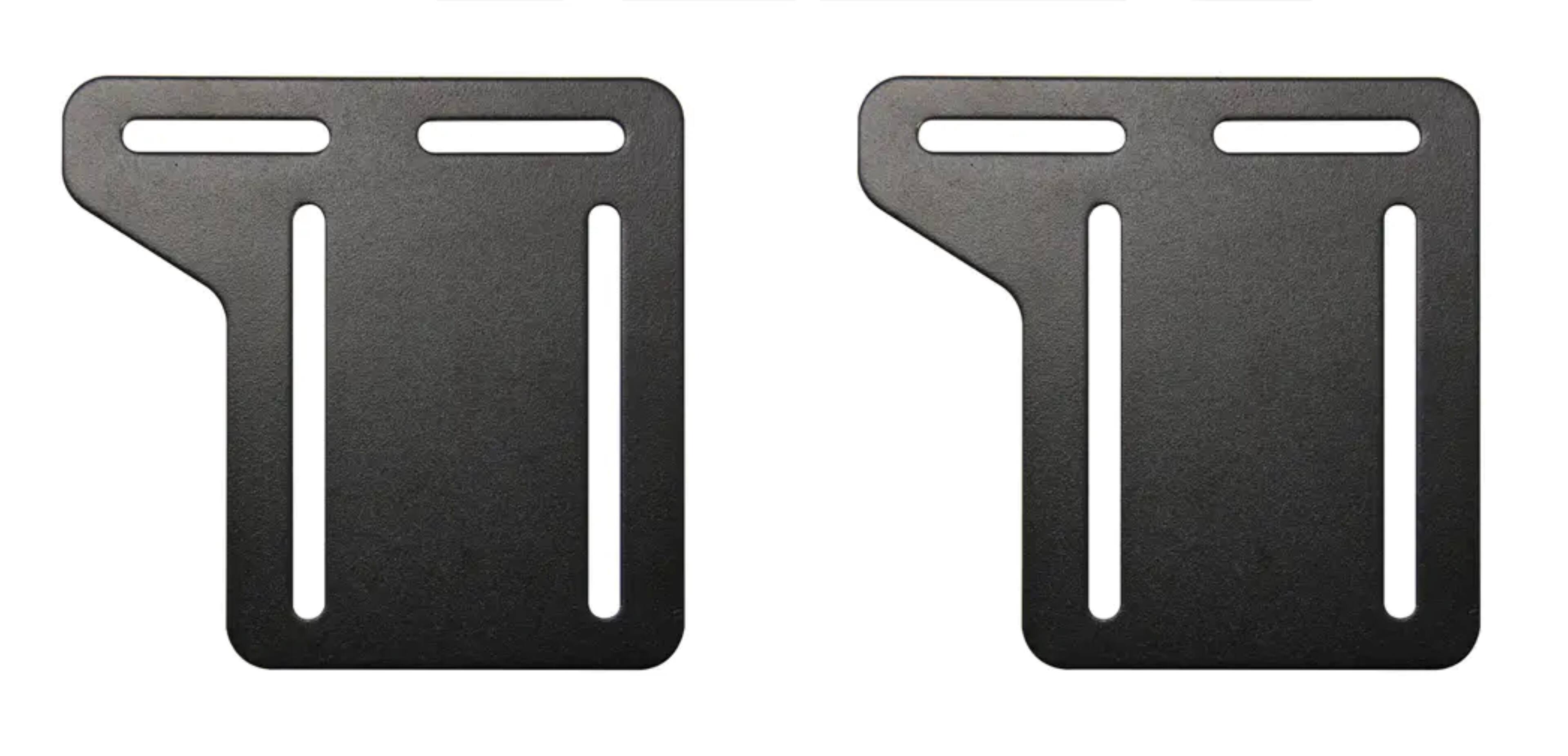 Front. Kings Brand Furniture - Kings Brand Furniture Set of 2 Bed Modification Plates for Queen to Full - Black.