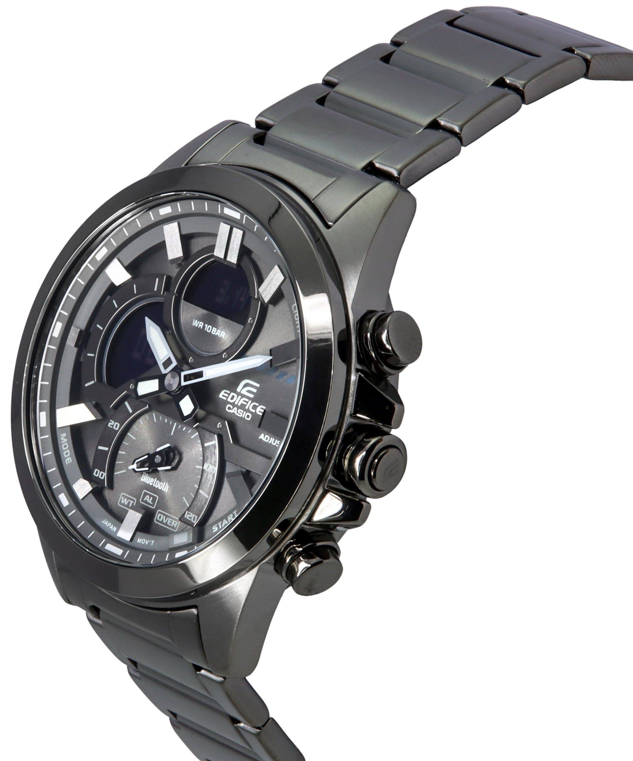 WR 10BAR  
EDIFICE CASIO  
ADJUST  
Bluetooth  
WT AL  
OVER 120  
START  
JAPAN  
MODE