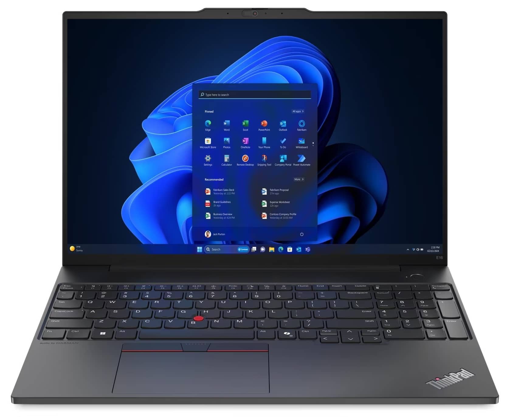 ThinkPad Windows11 Lenovo ノートパソコン Office Lenovo ThinkPad E16 Business Laptop 16.0 IPS WUXGA (Win 11 Pro) w