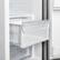 Alt View 10. Forno Appliances - 40 in. Wide Salerno 20 Cu. Ft. Side-by-Side Built-In Refrigerator with Water and Ice Dispenser - Stainless Steel.