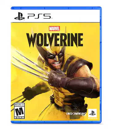 PS5. MARVEL WOLVERINE MATURE 17+ M ESRB INSMNIAC GAMES STUDIOS - M (Mature 17+)