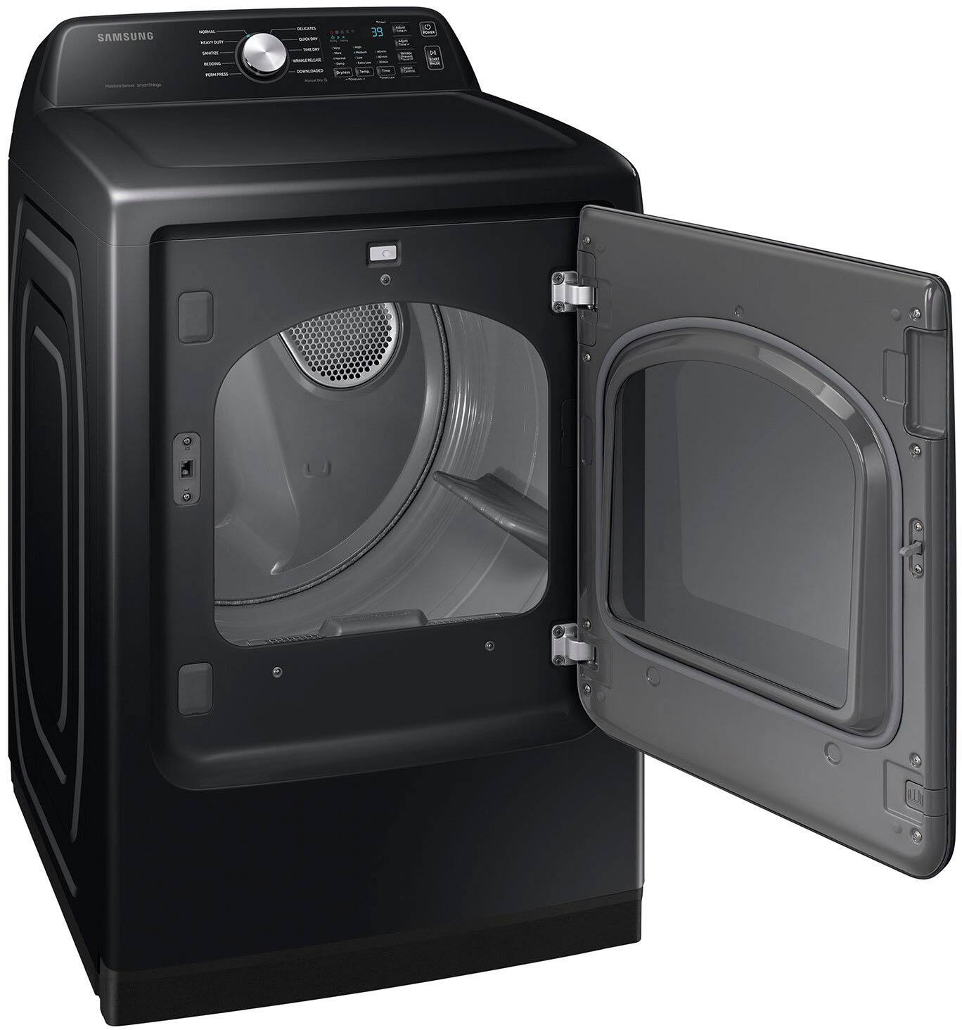 Samsung Open Box 7.4 Cu. Ft. Smart Gas Dryer with Sensor Dry Black OBX