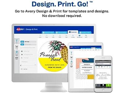 Design. Print. Go!™

Go to Avery Design & Print for templates and designs. No download required.

AVERY | Design & Print

Pineapple Bread
HANDMADE WITH LOVE FROM THE GRADIN

MAMA'S OATMEAL MEAL
[Name]
[Address]
[Phone Number]

[Name]
[Address]
[Phone Number]