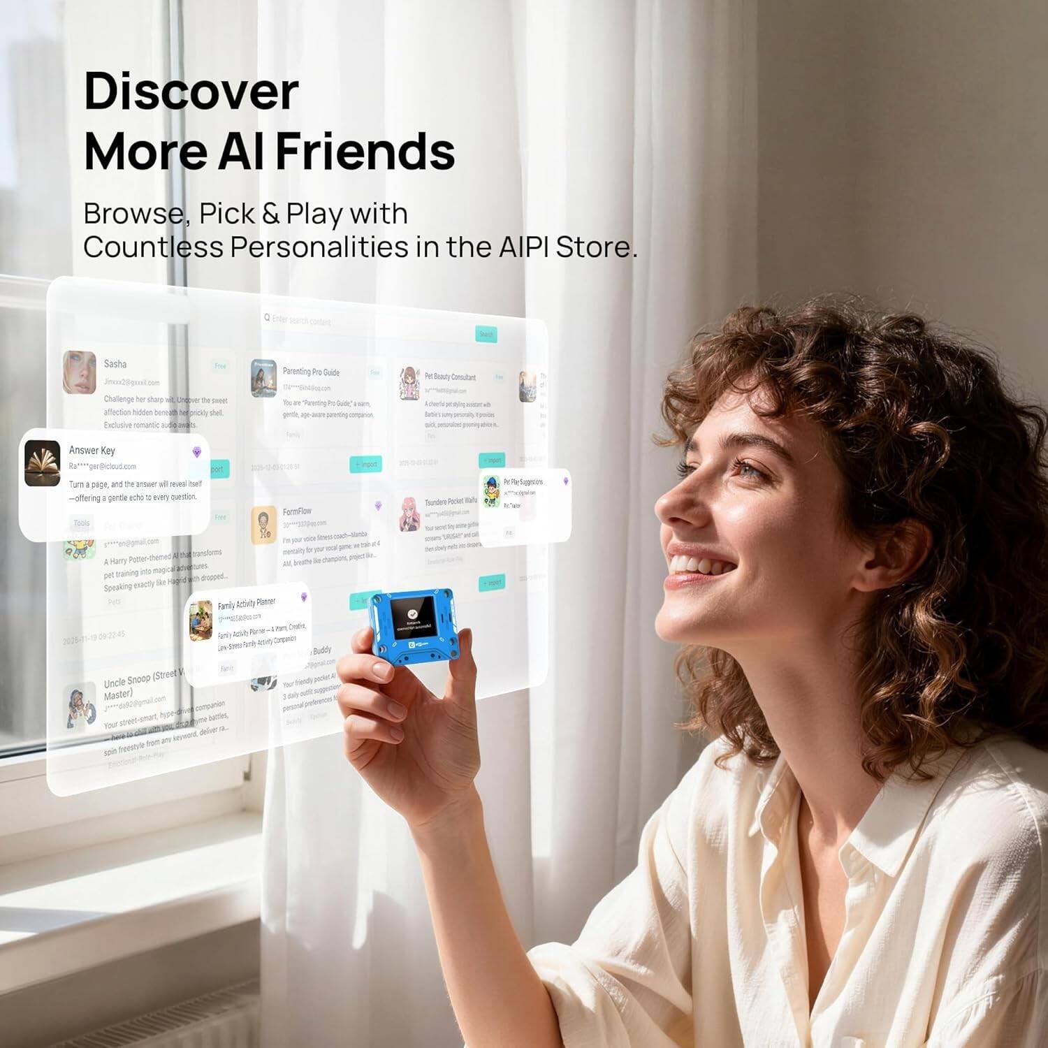 Discover More AI Friends  
Browse, Pick & Play with Countless Personalities in the AIPI Store.  

Lite N Sasha - JenCique no Chaflenge - sharo - the . alffection Nodton Tos 4 braly the Faclusive comunte Parenting ty Cade T - Twreting i I m - - - - - Acb Condan suten a - - Answer Key nt_gr com Ture pepe and t amouer all - tt offering perte auhe i every queiton FamFon Toos Se  - -  A Hry Potte - brealy - ku bruring  mao pun Poiced. ma de Sovaking Fanly ksv Paar - Turndes bek - hgt N - n Da Sn Anuh  CPE J Judly Snote (Strody Send ONA Uncle Mauter)  Vomperion Jale -o - a - bensue