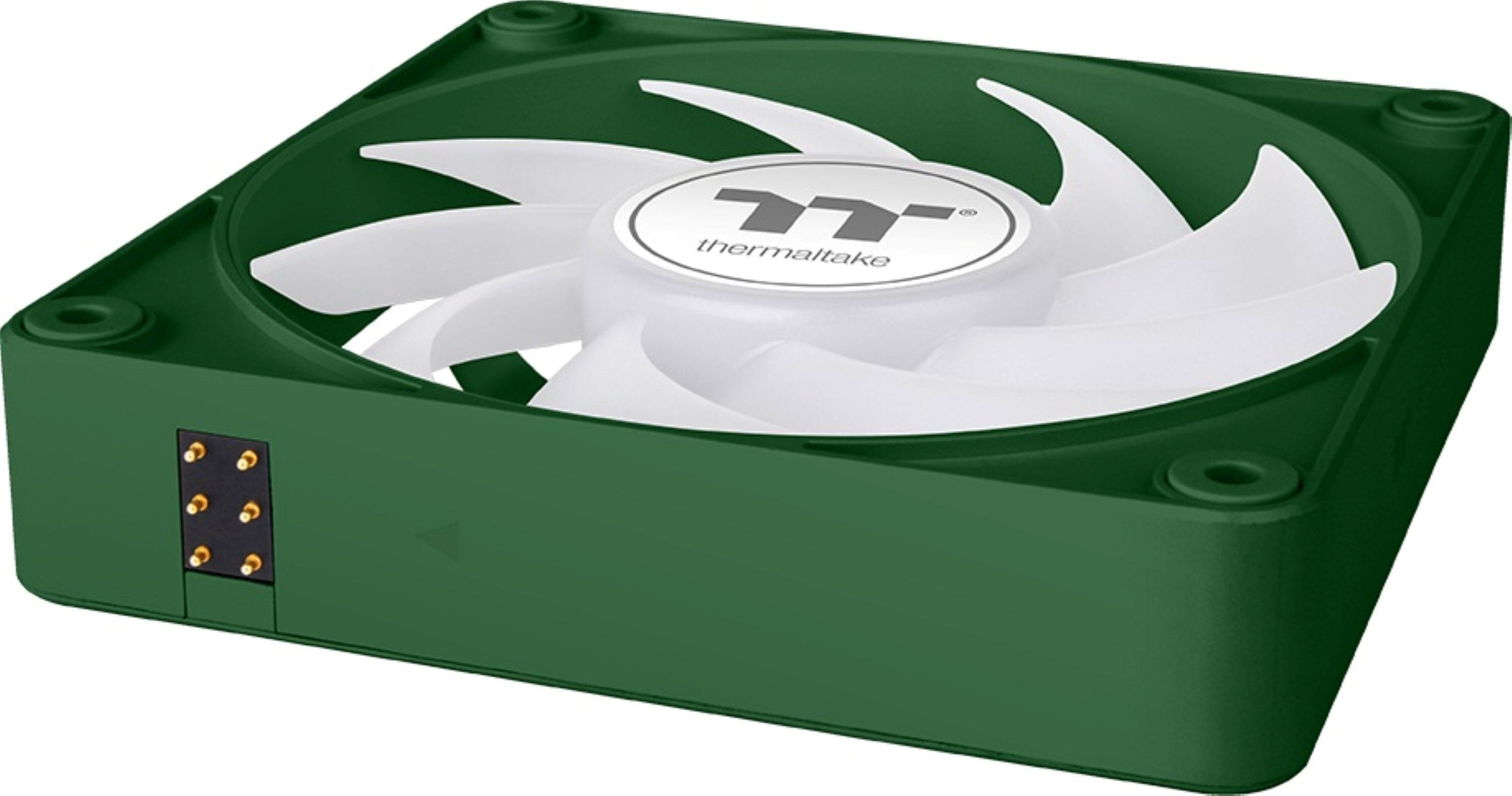Alt View 7. Thermaltake - CT120 EX ARGB Sync 120mm Computer Case Cooling Fan (3-Pack - Racing Green.