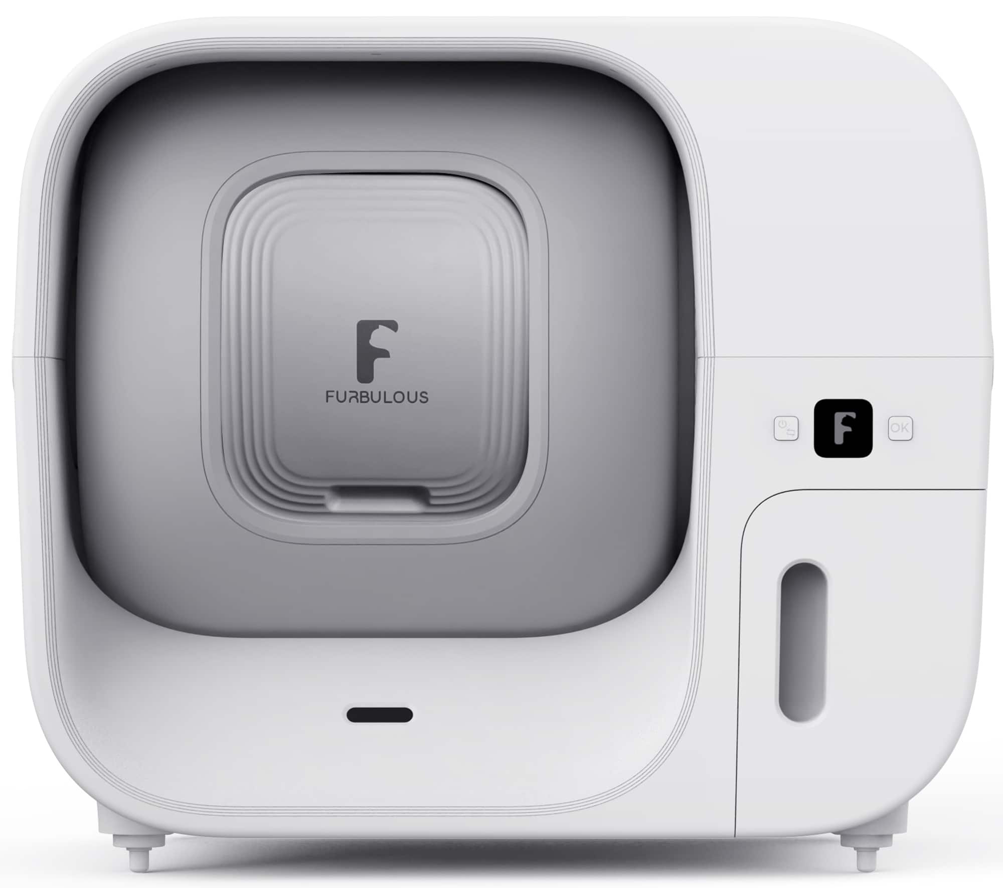 Alt View 12. Furbulous - True Odor-Free Self Cleaning & Packing Litter Box, Automatic Cat Litter Box with Self-Pack, Refill System, APP Control - White.