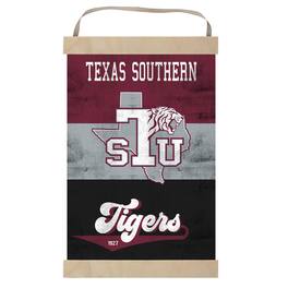 Jardine - Texas Southern Tigers Retro Logo Banner Sign - Maroon