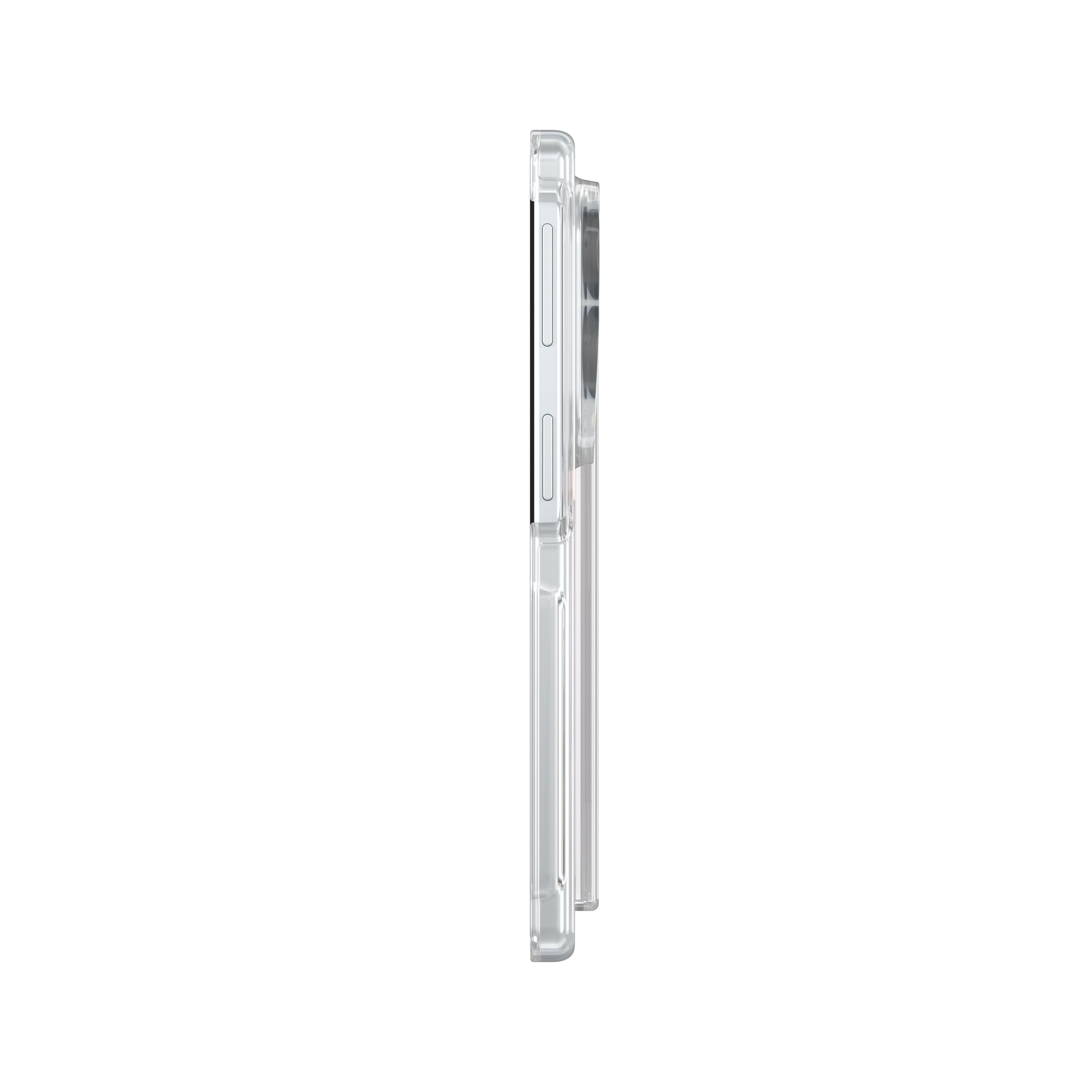 Left. ZAGG - Crystal Palace Snap Case for Samsung Galaxy Z Fold8 - Clear.
