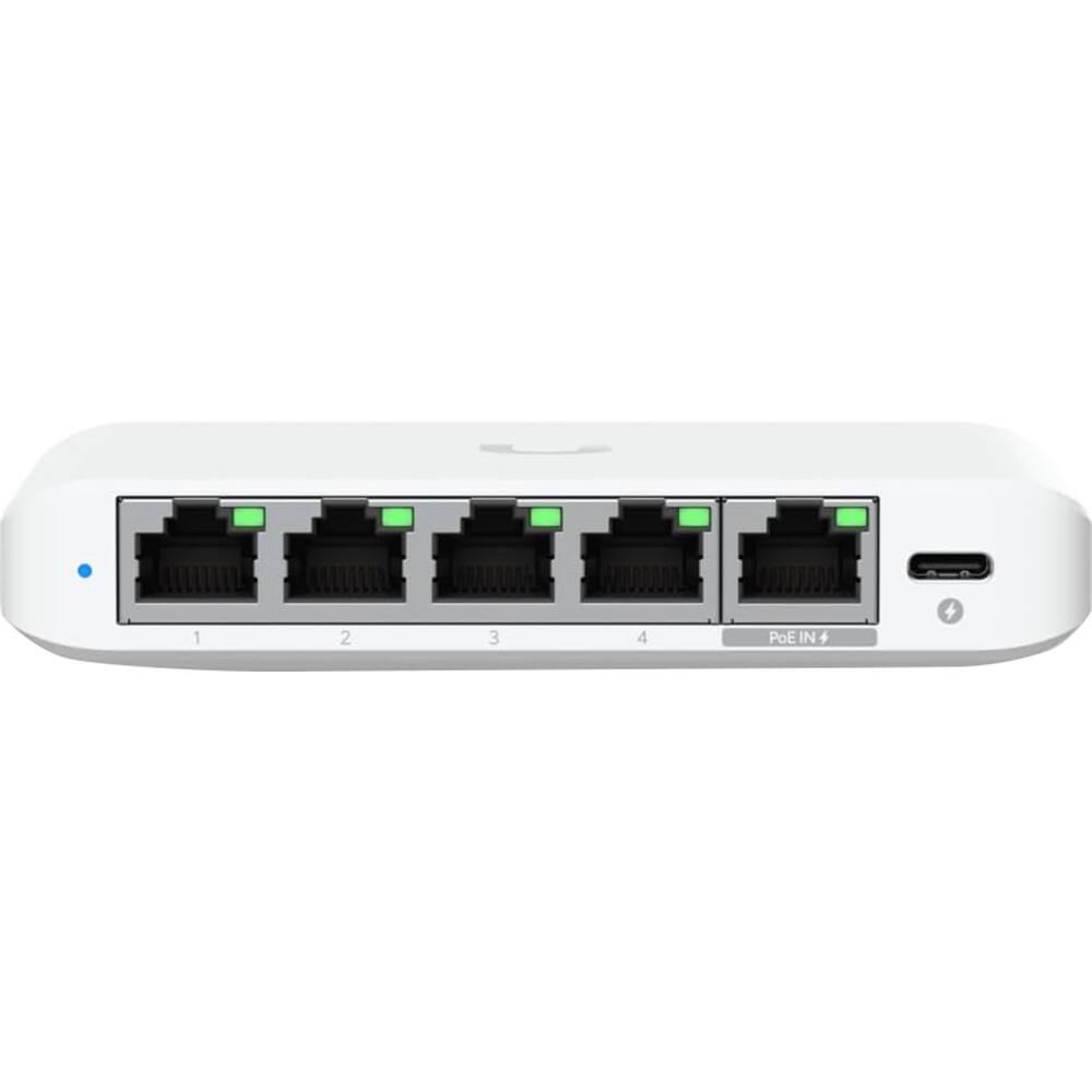 Alt View 2. Ubiquiti - Flex Mini 2.5G 5-Port Managed Network Switch USW-Flex-2.5G-5 - White.