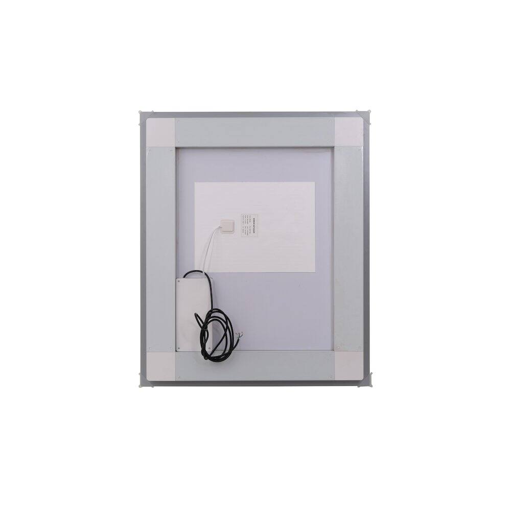 Angle. Elegant Kitchen and Bath - Riven 36X30 Led Mirror, Adjustable Color 3000K/4200K/6400K - White.