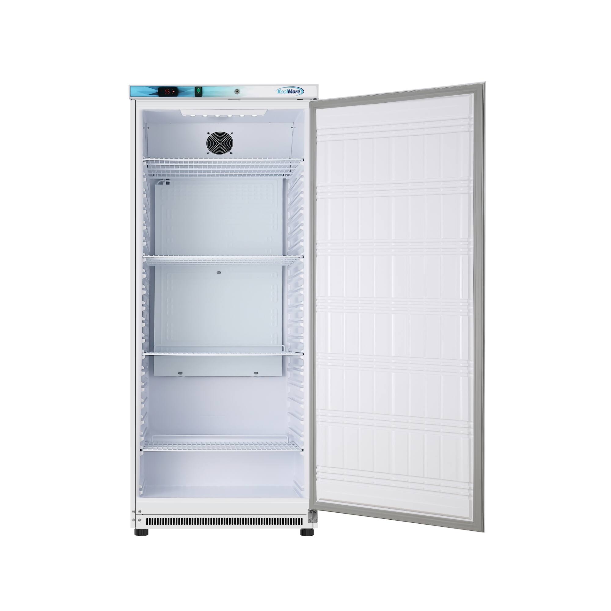 Back. Koolmore - 20 Cu. Ft. Commercial Reach-in Refrigerator in White with Manual Defrost (KM-RMD20WH) - White.