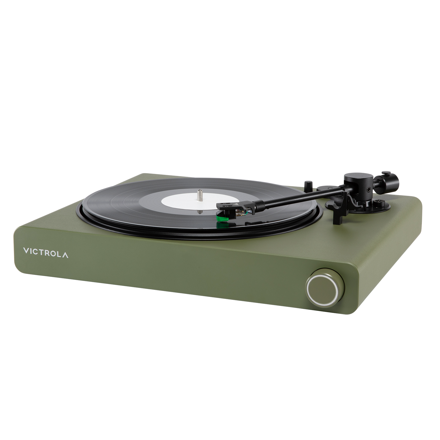 Alt View 2. Victrola - Victrola Stream Onyx – Wi-Fi and Bluetooth Turntable (Works with Sonos) - Green.