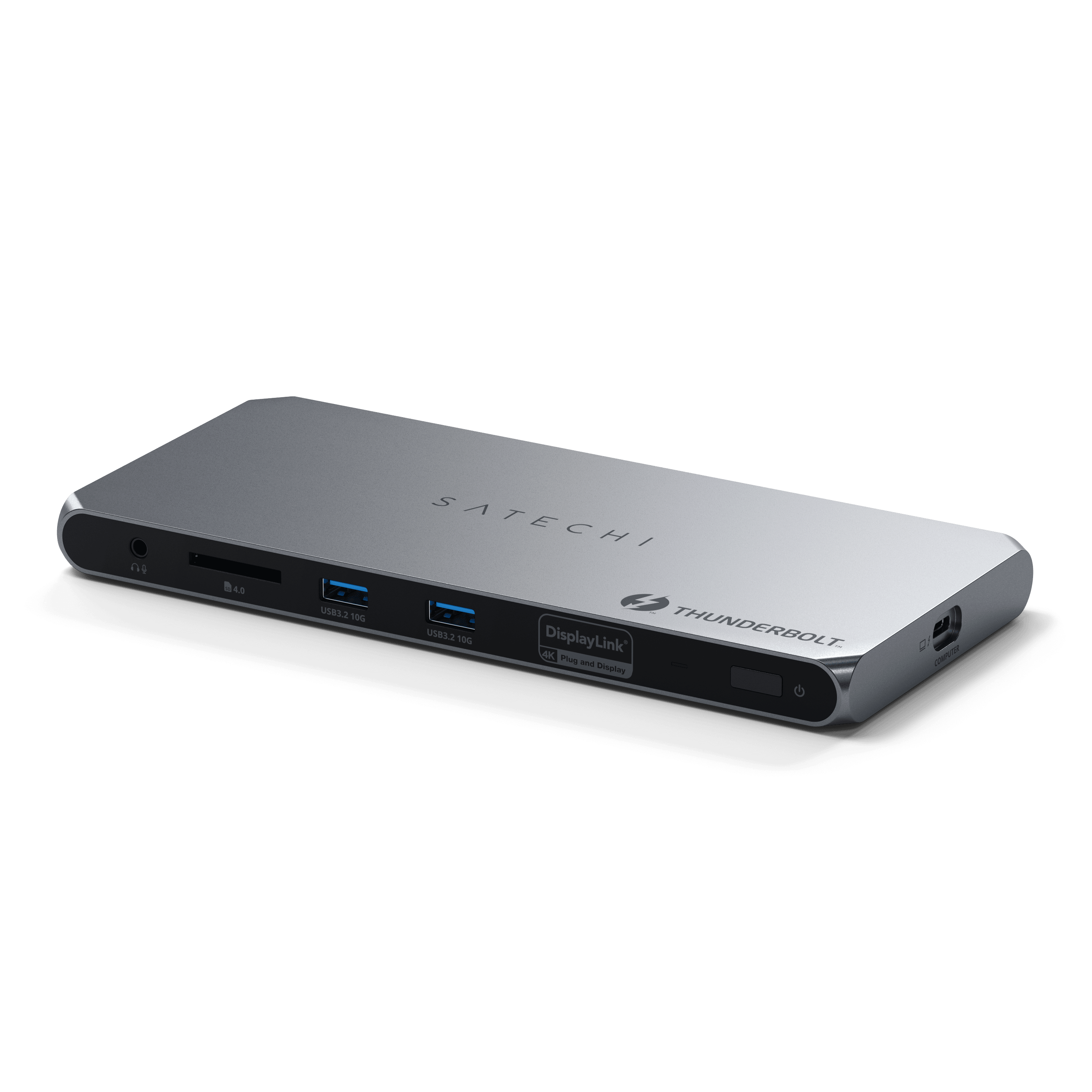 SATECHI  
THUNDERBOLT  
DisplayLink  
Plug and Display  
USB 3.1 10G  
USB 3.1 10G