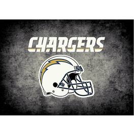 Imperial - Los Angeles Chargers 3'10" x 5'4" Distressed Rug - Black