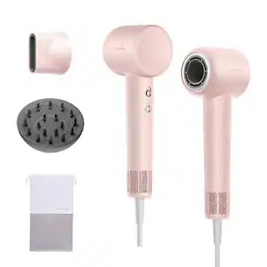 Dreame - Gleam Hair Dryer for Women – Powerful Fast Drying, Lightweight, 200M Negative Ions for Frizz-Free Shine, Low Noise - Pink