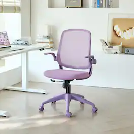 Anysun - Ergonomic Color Office Chair – High Back Mesh, Flipping Armrests, Molded Foam Seat – Rotating, Lifting Multi‑Functional - Purple