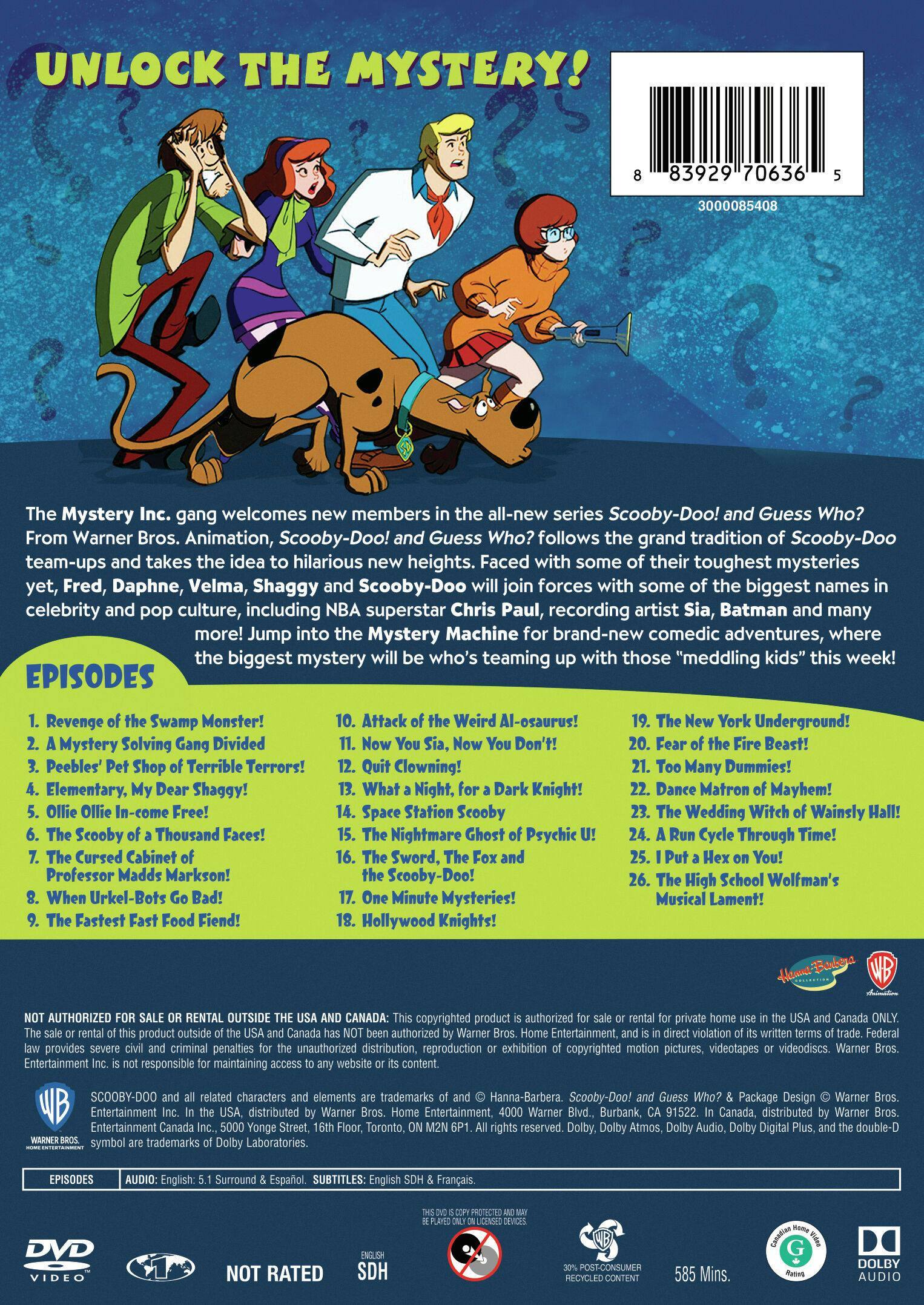 Angle. Scooby-Doo and Guess Who?: The Complete First Season (Box Set) [DVD].