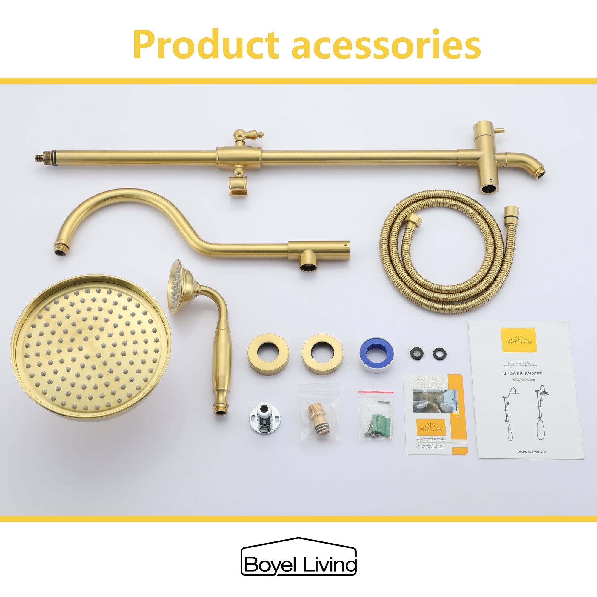 Product acessories - soving SHOWER FAUCET : | Boyel Living