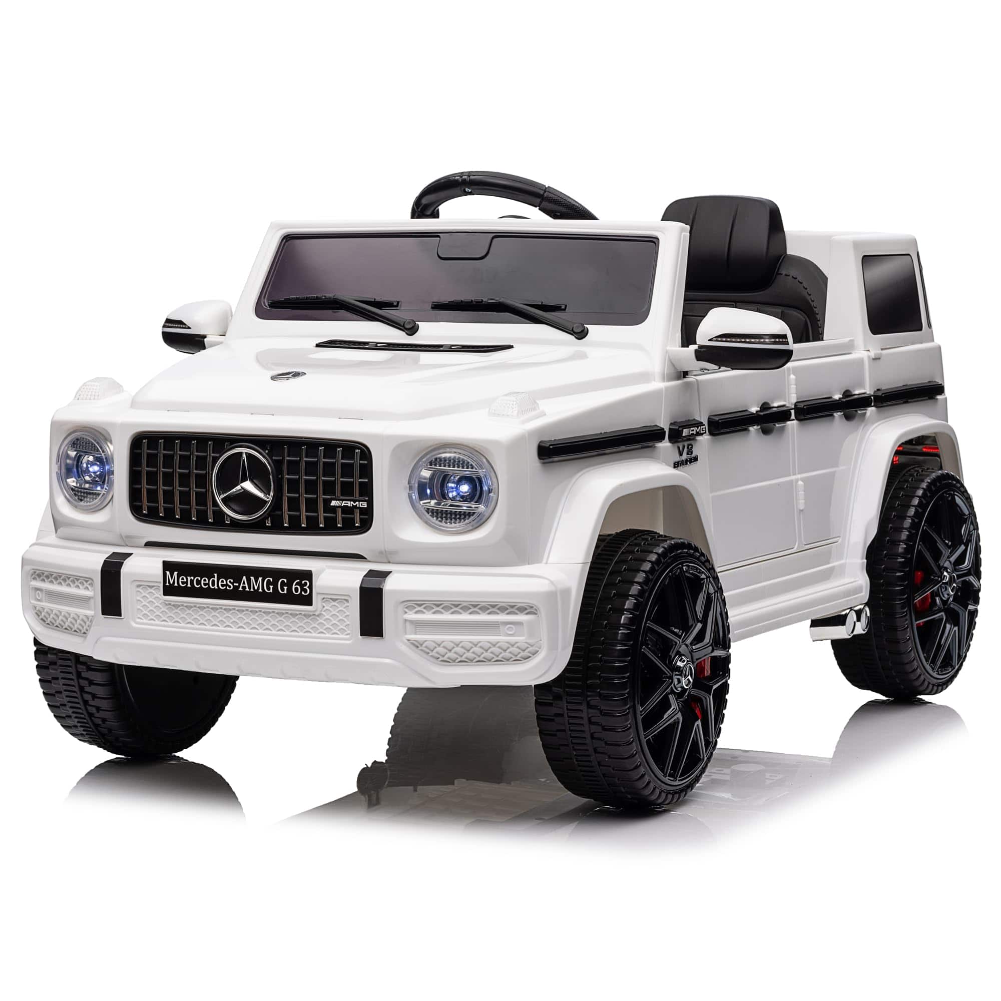 Jojoka - Electric Car for Kids 12v Licensed Mercedes-Benz g63 Ride on Car with Remote Control, LED Lights, MP3 Player