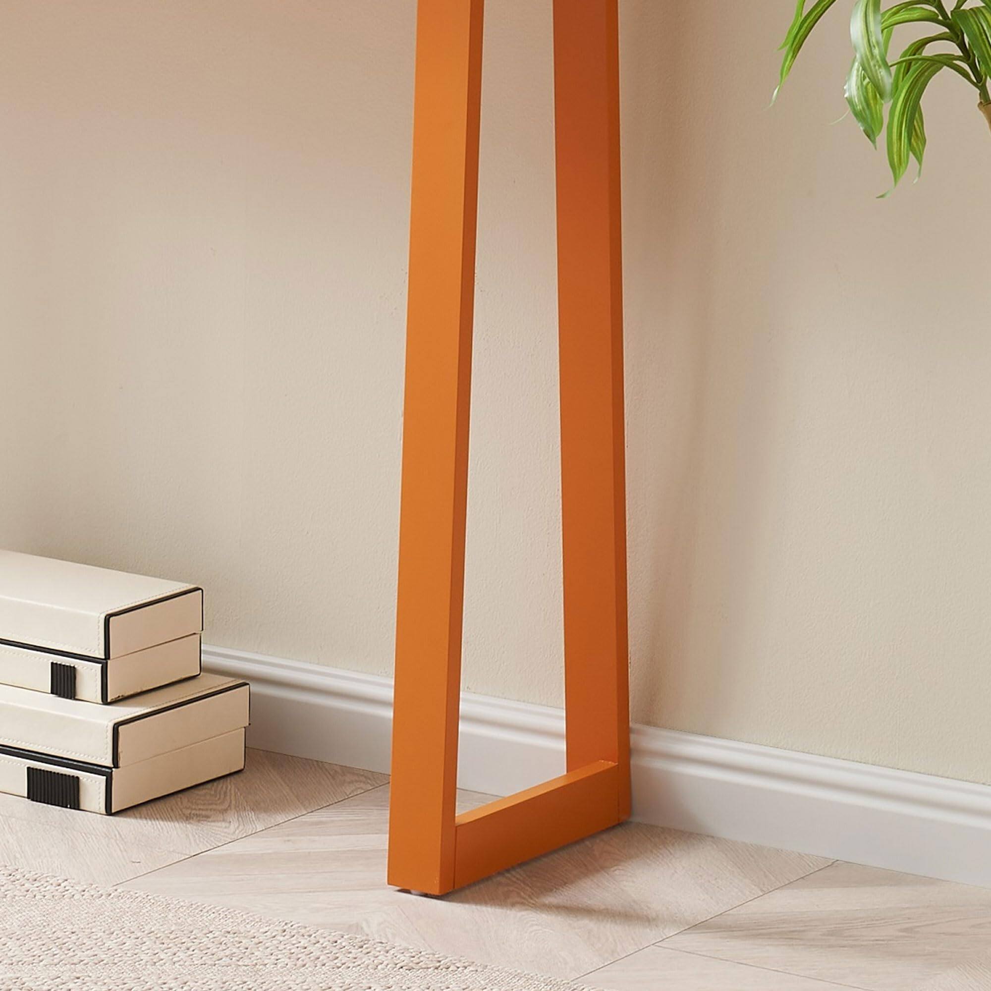 Alt View 1. Kings Brand Furniture - Kings Brand Furniture Claude Narrow Console Table - Bright Orange.