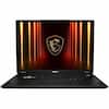 Angle. MSI - 18" Gaming Laptop 3840 x 2400 - AMD Ryzen AI 9 HX 370 with 64GB Memory - GeForce RTX 5080 - 2 TB SSD - Midnight Black, Black.