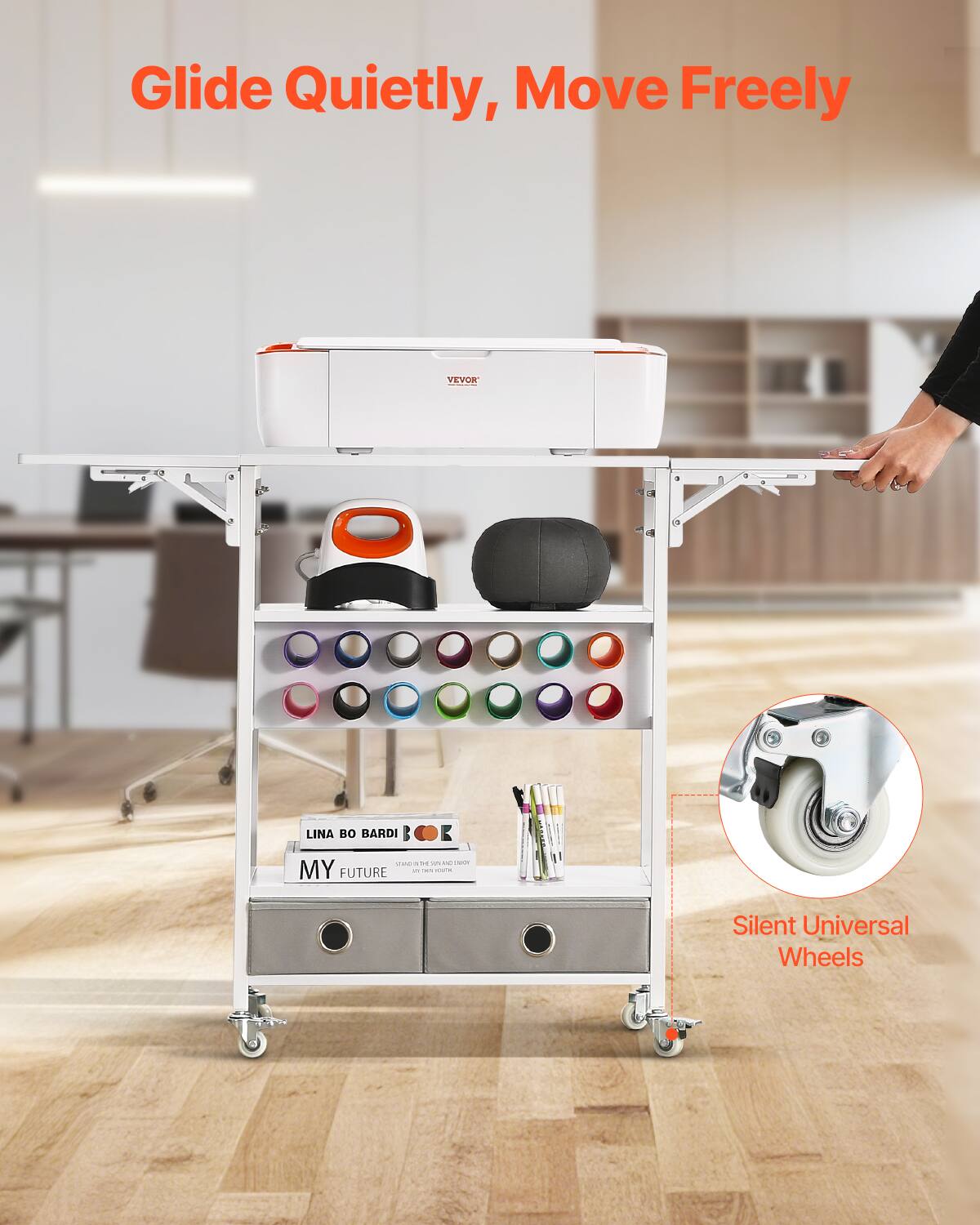 Glide Quietly, Move Freely

VEVOR

LINA BO BARDI
MY FUTURE

Silent Universal Wheels