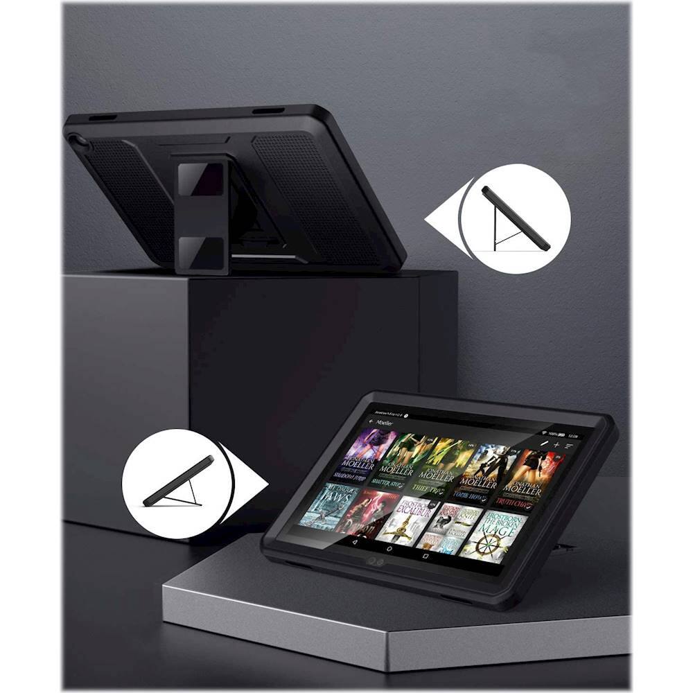 Alt View 15. SaharaCase - Defense Protection Case for Amazon Fire HD 8 and Fire HD 8 Plus (2022-2024) - Black.