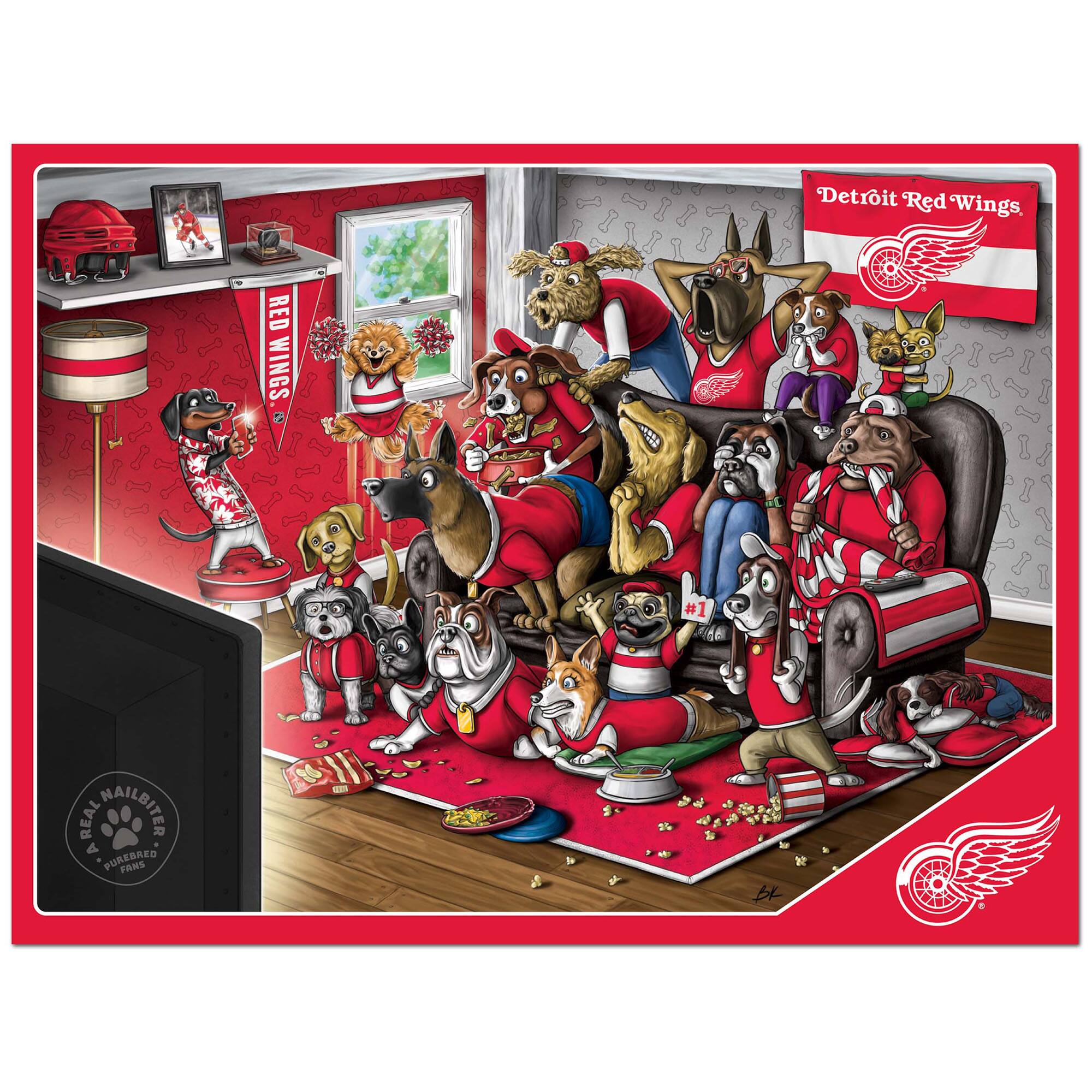 Detroit Red Wings  
RED WINGS #1  
A REAL WAILBITER  
A PUREBRED FANS  

Detroit Red Wings  

AREAL NAILBITER  
PUREBRED FANS