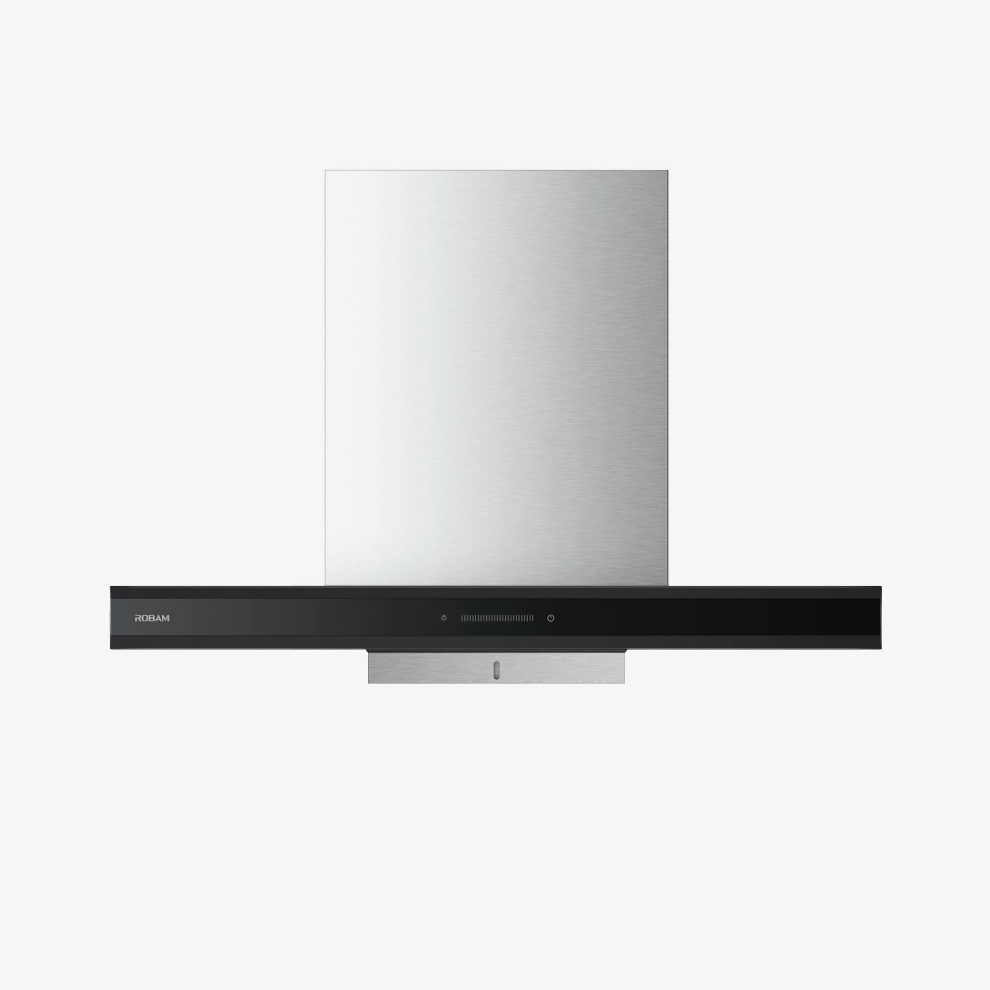 Front. Robam - CleanAir Series 36" Wall Mount Range Hood - 1100CFM, Ultra-Slim Design, 9-Speed Touch Control - Black.