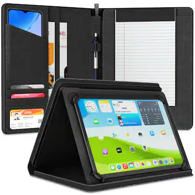 KHOMO Universal Padfolio Case Tablet Portfolio Organizer with Notepad Holder Compatible with iPad 10th/11th Gen, iPad Pro 11, iPad 7/8/9 (10.2", KHOMO Universal Padfolio Case Tablet Portfolio Organizer with Notepad Holder Compatible with iPad 10th/11th Gen, iPad Pro 11, iPad 7/8/9 (10.2",