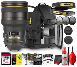 Nikon - AF S NIKKOR 200mm f2G ED VR II Lens Deluxe Bundle - Black