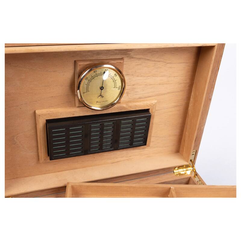 Back. Prestige - Santa Barbara Cigar Humidor - Elegant High Lacquer Finish.