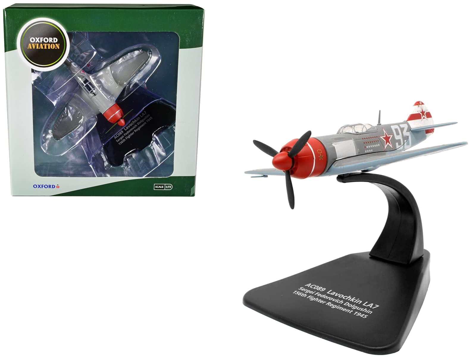 "Lavochkin LA7 Fighter Plane 156th Fighter Regiment (1945) ""Oxford Aviation"" Series 1/72 Model Airplane by Oxford Diecast" price history on PriceWatchPro