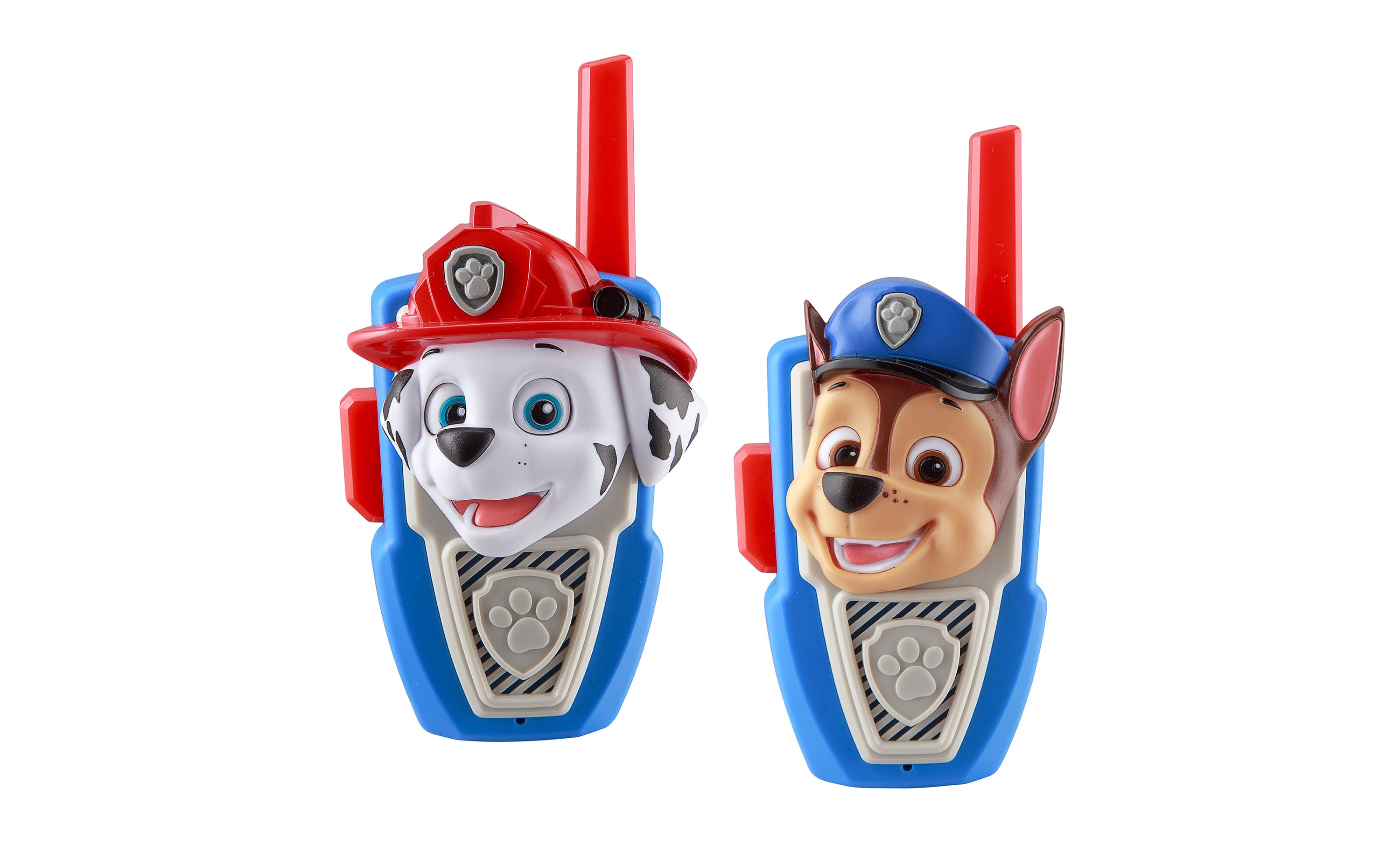 eKids - Paw Patrol Chase Marshall Walkie Talkies for Kids, Two Way Radios for Indoor or Outdoor Games - Multicolor