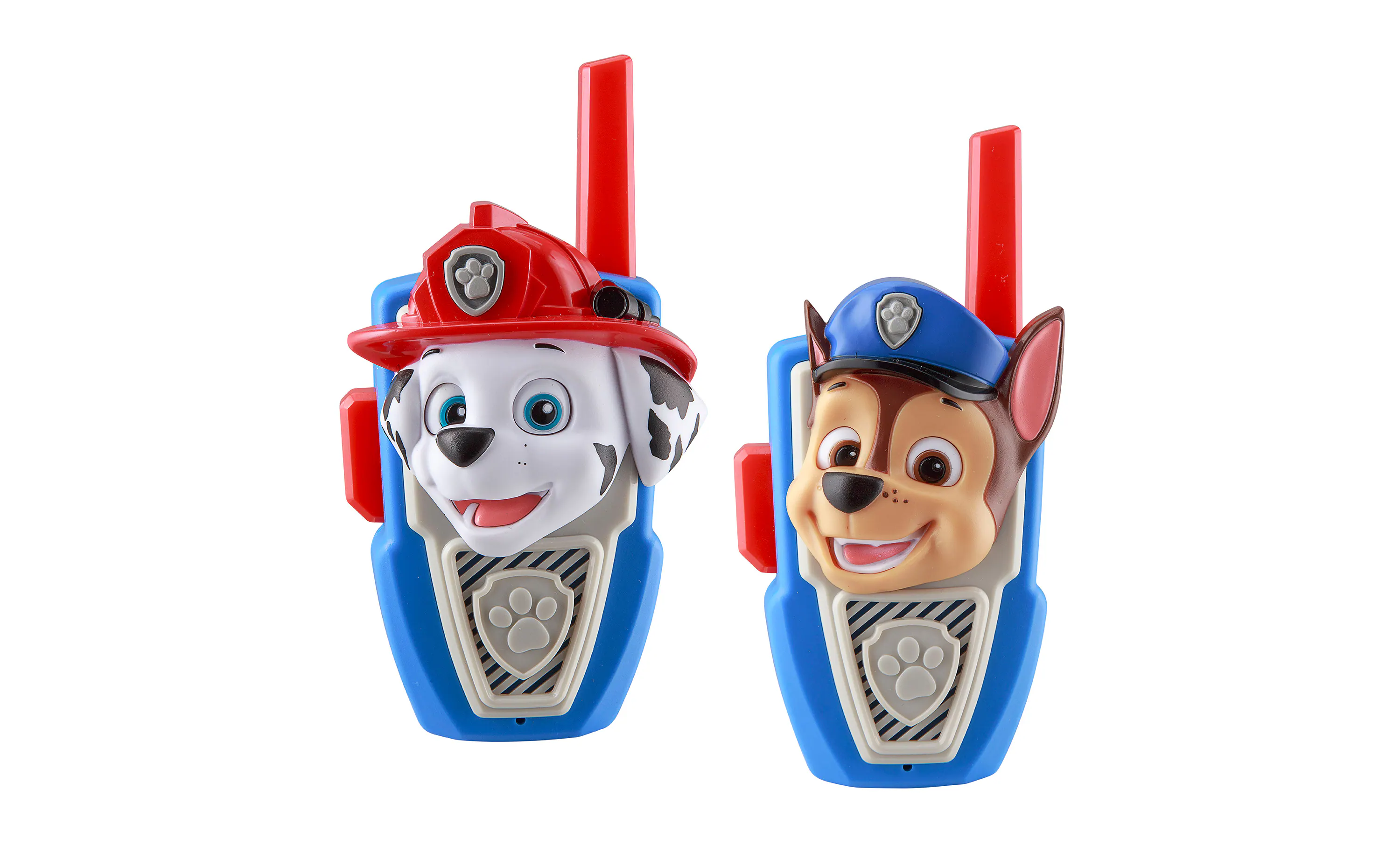 eKids - Paw Patrol Chase Marshall Walkie Talkies for Kids, Two Way Radios for Indoor or Outdoor Games - Multicolor