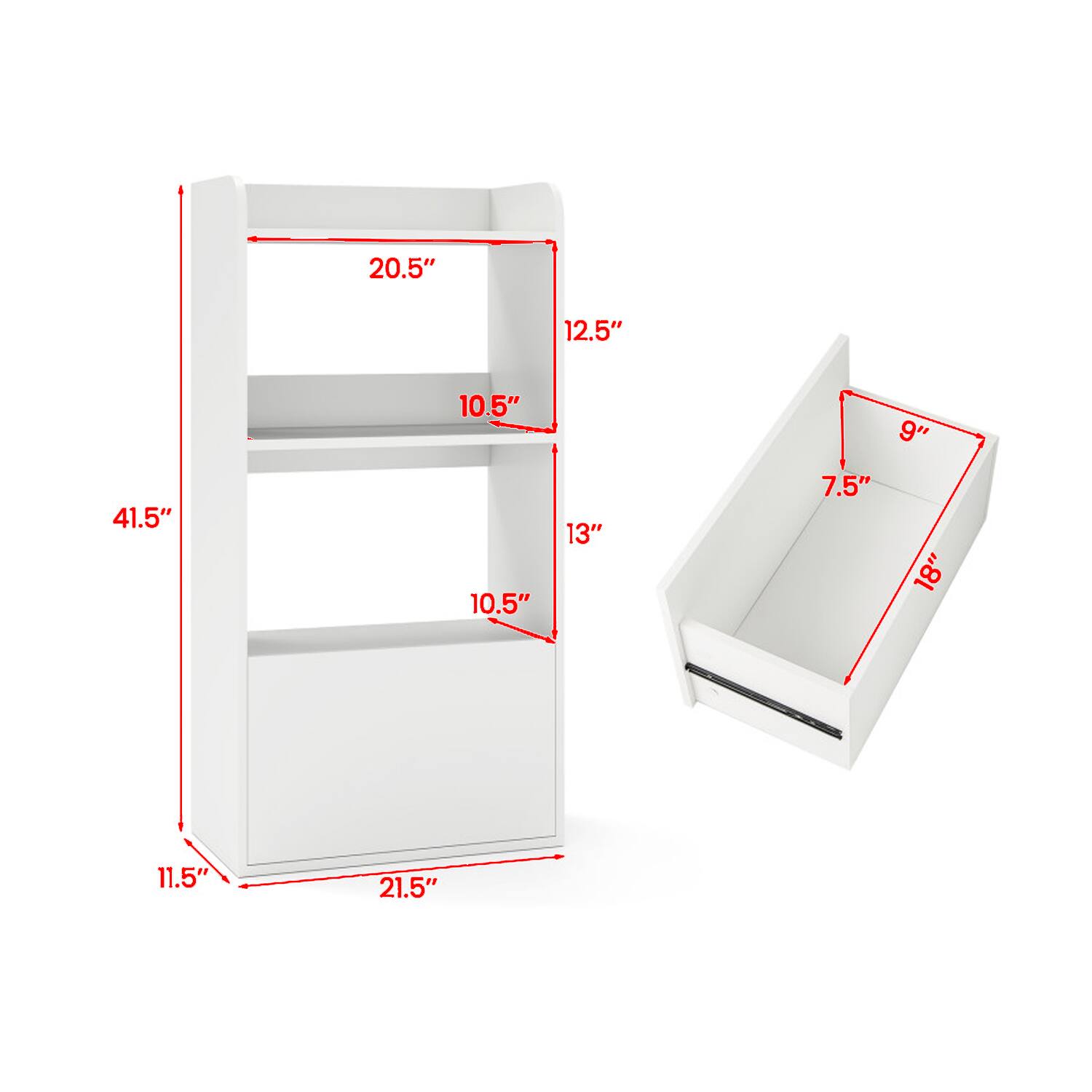 20.5" 12.5" 41.5" 10.5" 10.5" 13" 9" 7.5" 18" 11.5" 21.5"