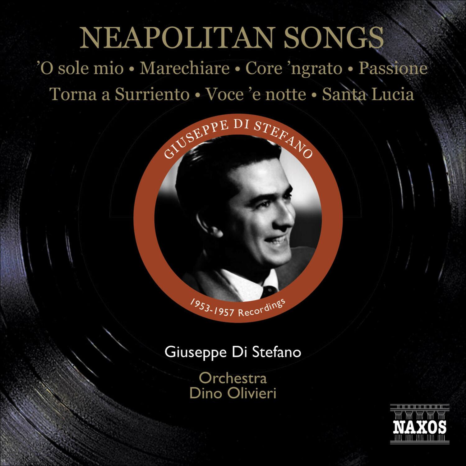 NEAPOLITAN SONGS  
'O sole mio • Marechiaro • Core 'ngrato • Passione  
Torna a Surriento • Voce 'e notte • Santa Lucia  

GIUSEPPE DI STEFANO  
1953-1957 Recordings  

Giuseppe Di Stefano  
Orchestra Dino Olivieri  

NAXOS