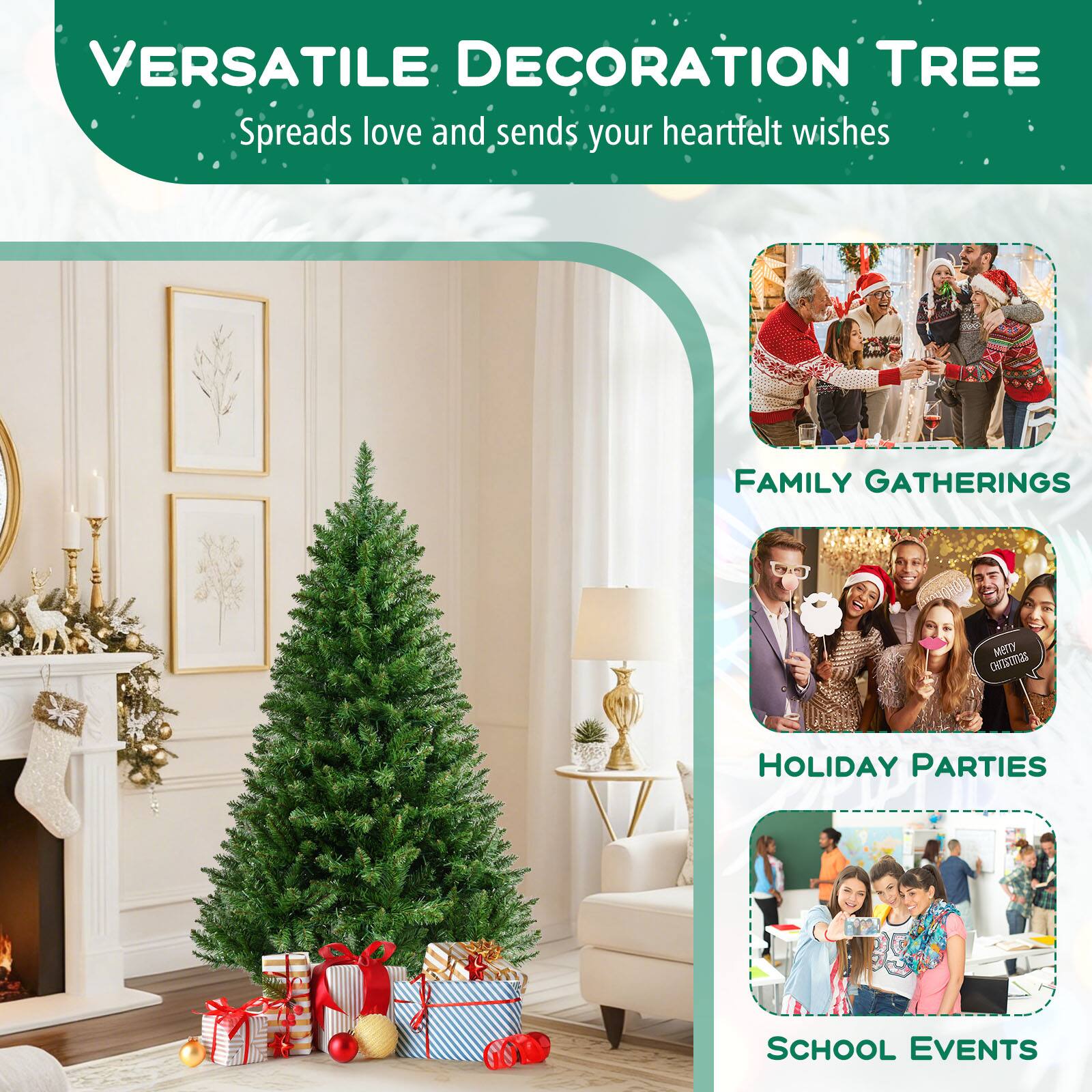 VERSATILE DECORATION TREE  
Spreads love and sends your heartfelt wishes

FAMILY GATHERINGS

HOLIDAY PARTIES

SCHOOL EVENTS