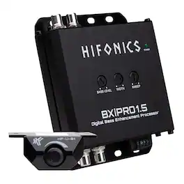 Hifonics - BXIPRO1.5 Bass Enhancer, Digital Processor, Dash Mount Remote Control - Black