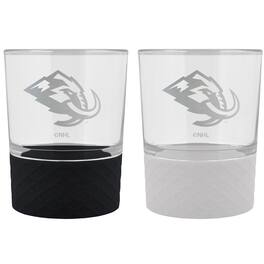Great American Products - Utah Mammoth Two-Piece 12oz. Commissioner Rocks Glass Set - Black