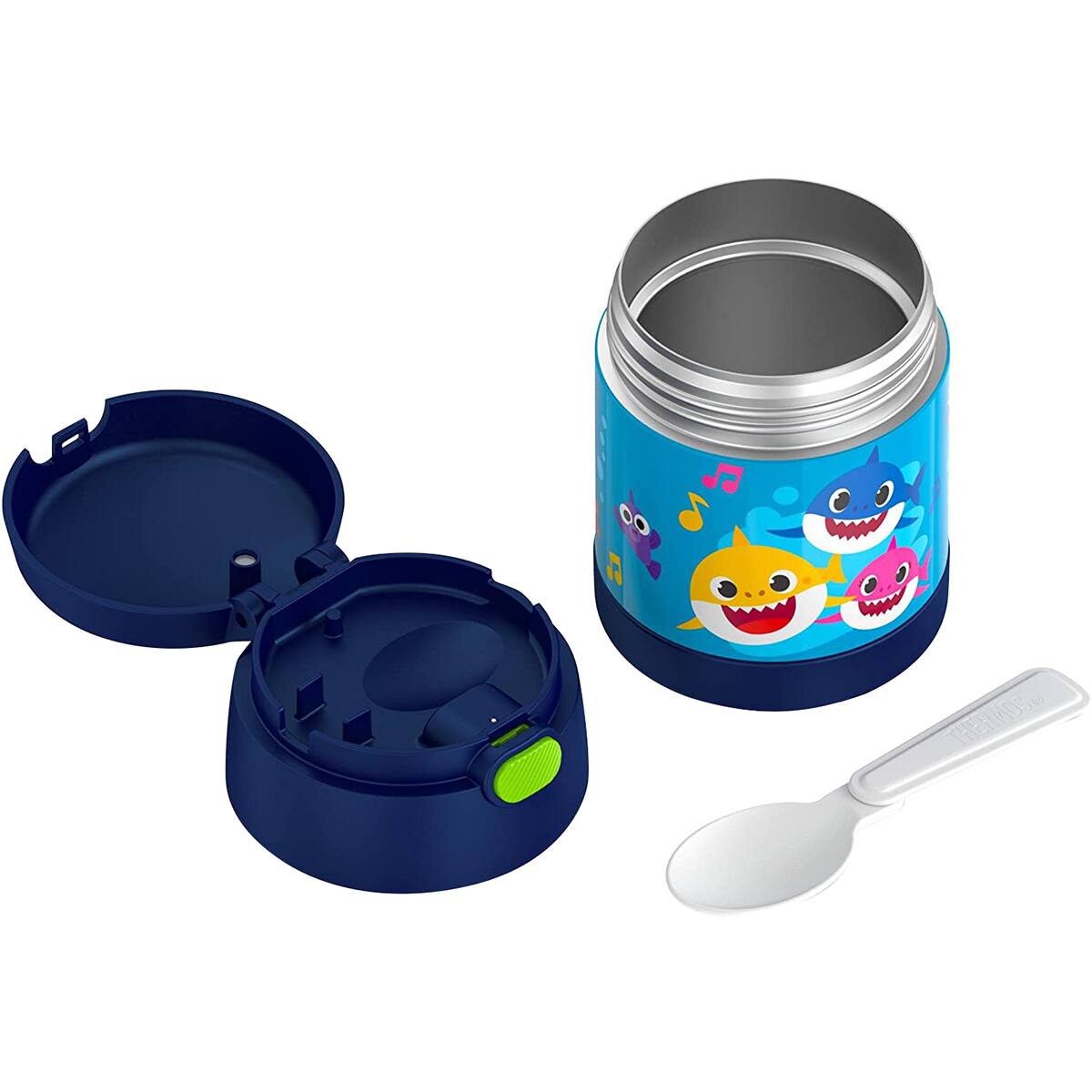 Alt View 3. Thermos - Thermos 10 oz. Kid's Funtainer Insulated Stainless Food Jar - Baby Shark - Baby Shark.