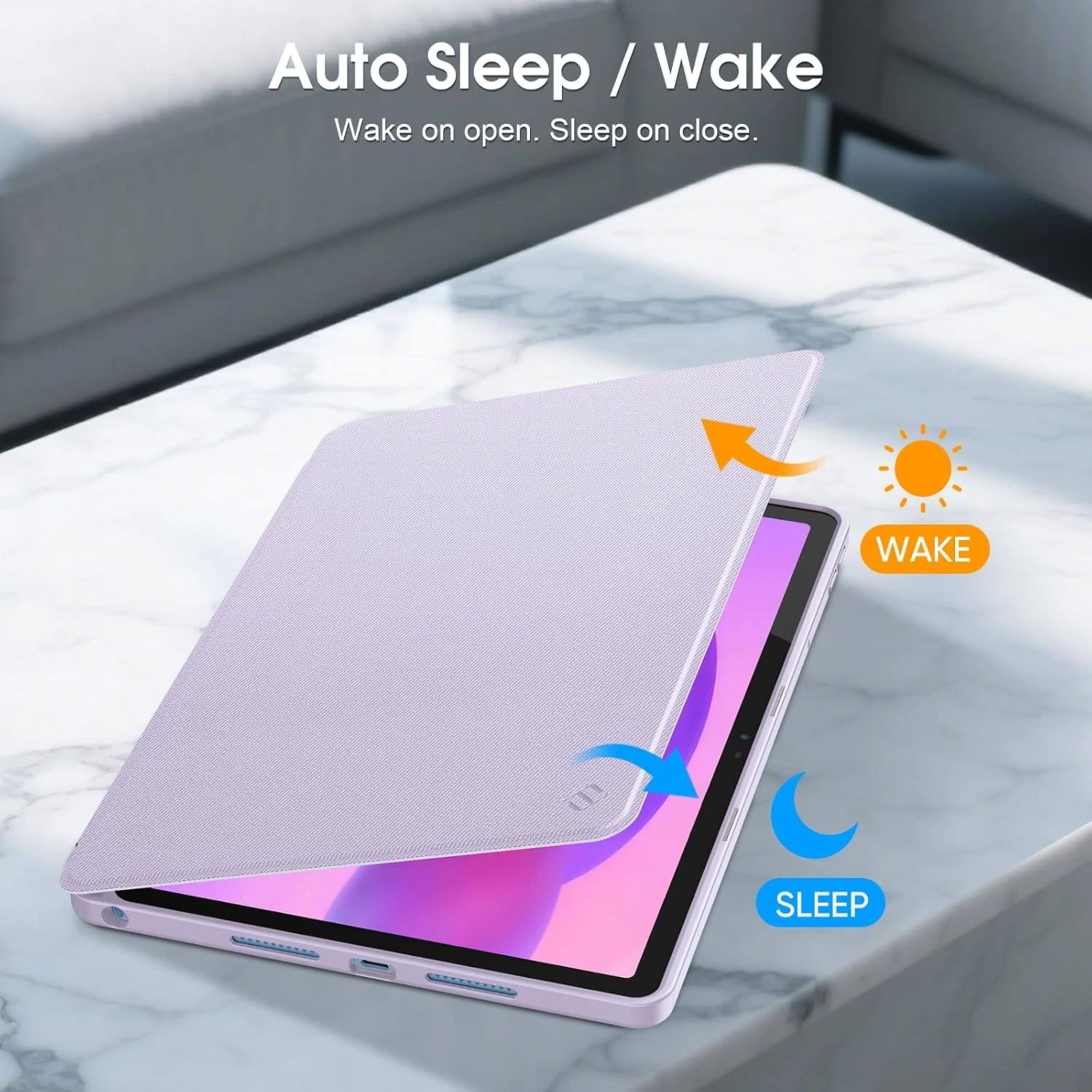 Auto Sleep / Wake  
Wake on open. Sleep on close.