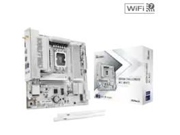 ASRock - MB B860 Challenger WiFi White LGA 1851 Intel B860 SATA 6Gb/s DDR5 ATX Motherboard