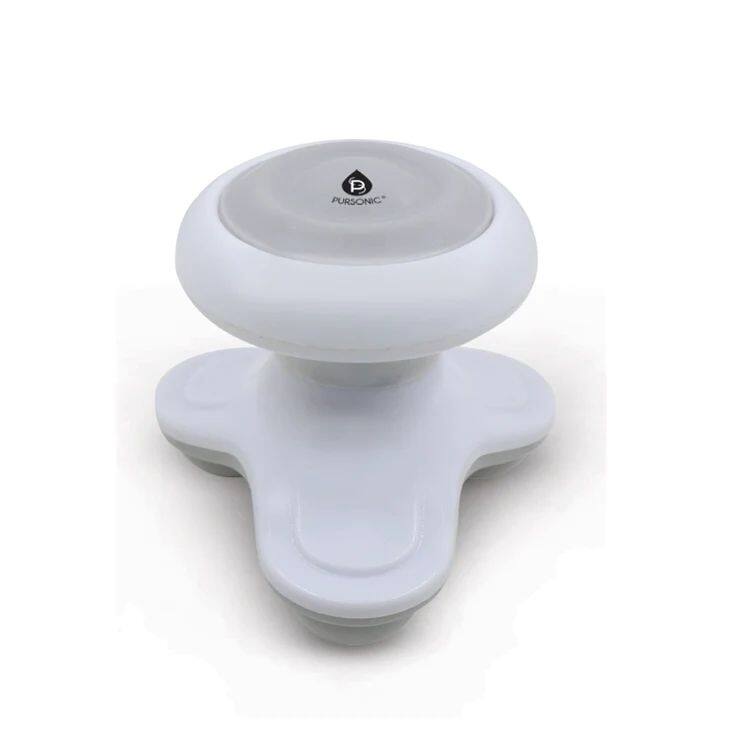Angle. Pursonic - Pursonic Handheld Electric Sport Massager With 3 Vibrating Massage Modes- White - White.